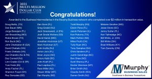 Murphy Business Sales 2025 Multi-Million Dollar Club