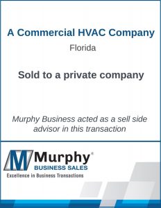 A Commercial HVAC Company Sold by Murphy Business Clearwater Office