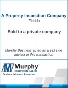 A Property Inspection Company Sold by Murphy Business Clearwater Office